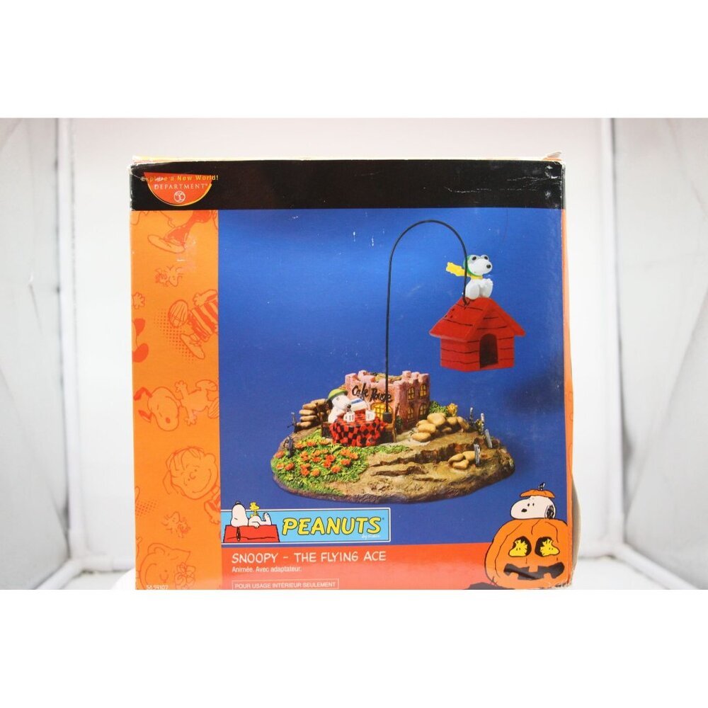 Dept 56 Peanuts - Snoopy - The Flying Ace - Animated.